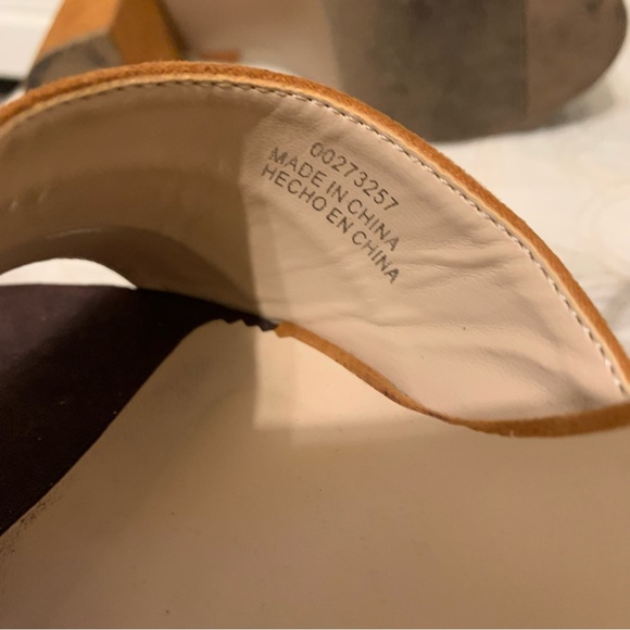 Platform faux suede neutral colour block shoes - Picture 12 of 12